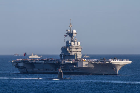 Vue depuis une visite de la rade de Toulon